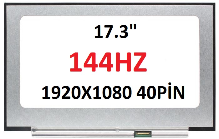 HP Pavilion 17-CD1485NG 17.3’’ Ekran 40 Pin Slim Led Panel (144HZ)