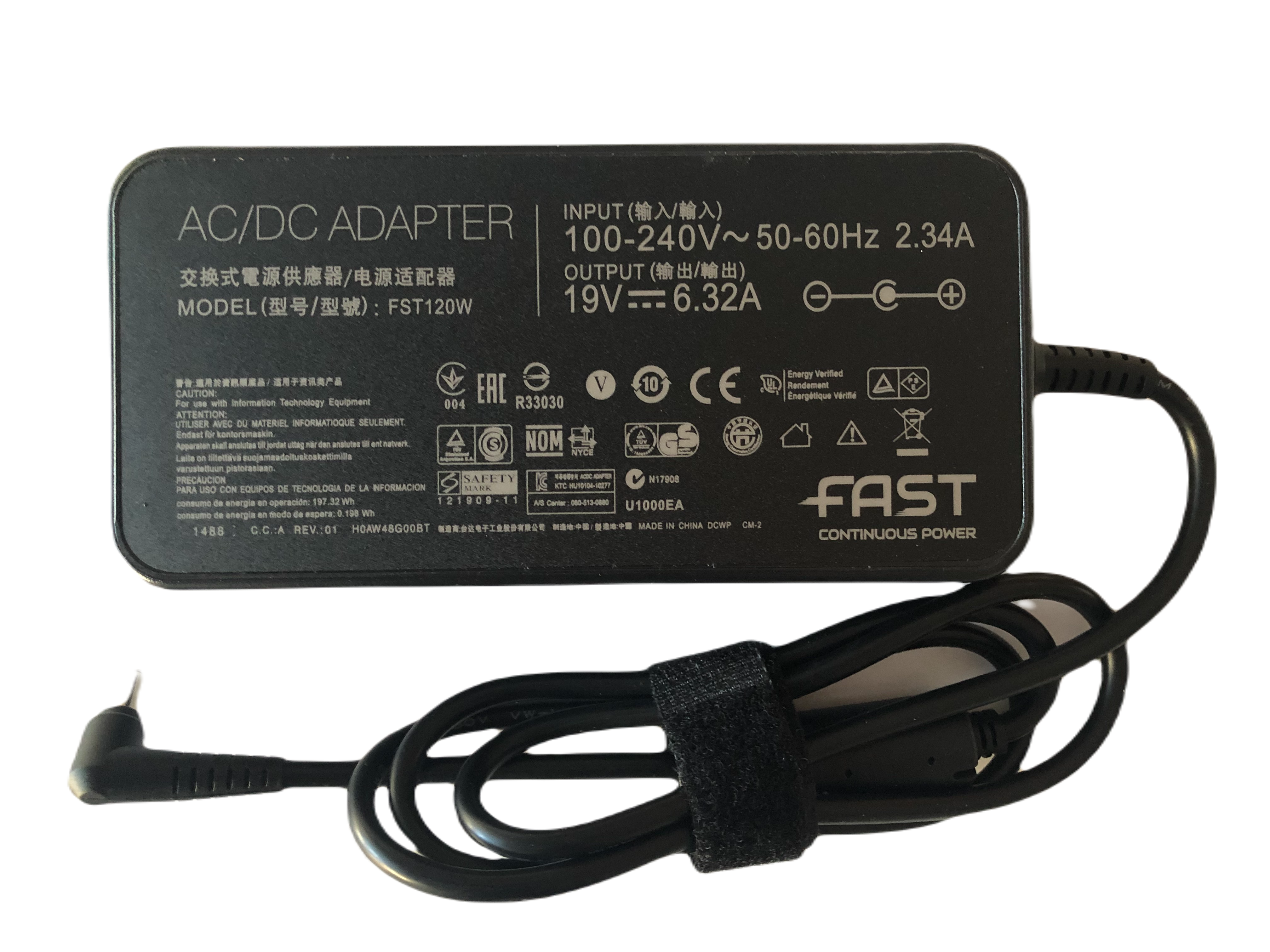 Asus Notebook Adaptörü 19V 6.32A 120WATT  5.5*2.5mm