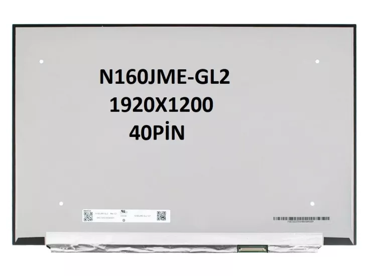 16.0’’ 40PIN 1920X1200 N160JME-GL2