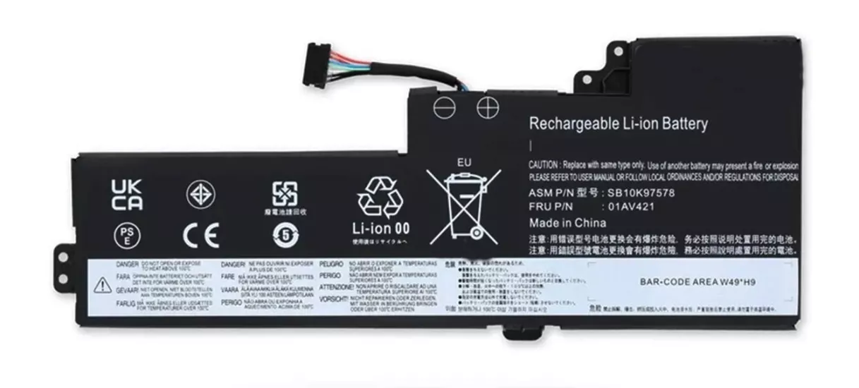 Lenovo ThinkPad T470 T480 T570 T580 Batarya 